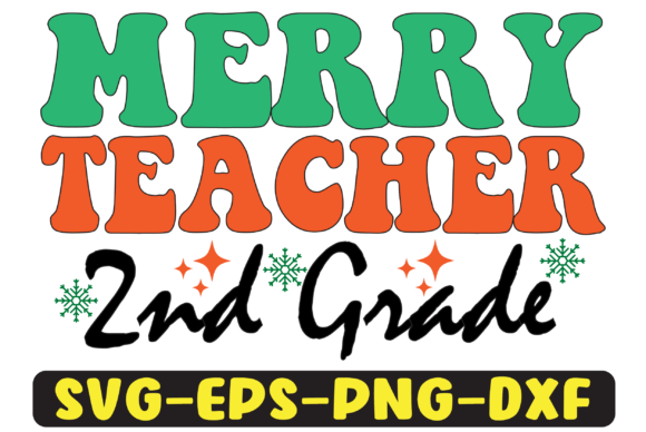2nd Grade Merry Teacher Png Sublimation Review