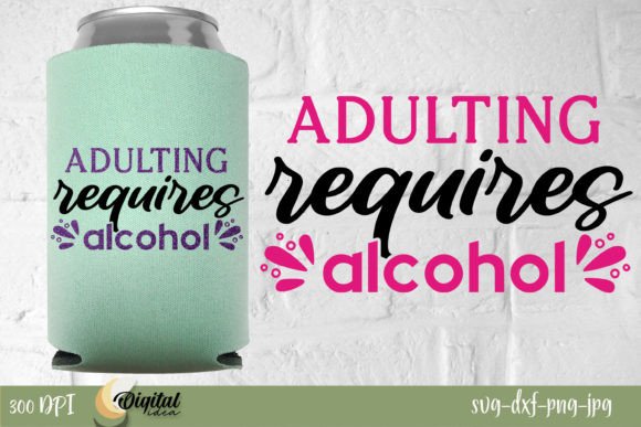 Adulting Requires Alcohol: A Sarcastic Embroidery Design Review
