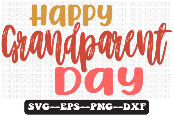 Happy Grandparent's Day Retro SVG Design Review