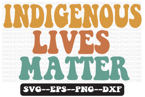 Indigenous Lives Matter Retro SVG Design Review