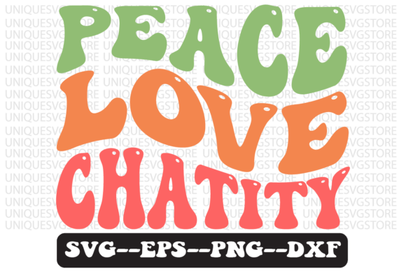 Peace Love Charity Retro SVG Design Review for Real Projects