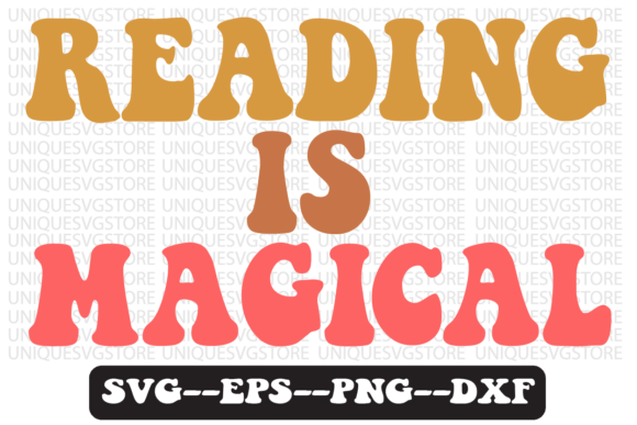 Reading is Magical Retro Svg Design Review