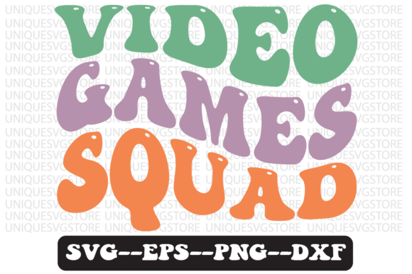 Video Games Squad Retro SVG Design Review